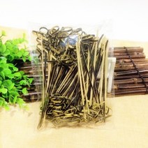 칵테일가니쉬 칵테일픽 데코 이쑤시개 100Pcs 12cm 일회용 대나무 포크 편리한 파티, 03 black