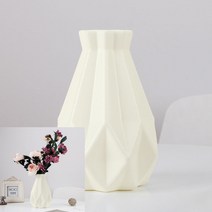 인테리어 꽃병 화이트 갈색시약병 인테리어미니화병