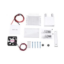 TEC1-12706 방열판 열전기 냉각기 펠티어 플레이트 모듈 60W 수냉 시스템 키트, 01 Silver