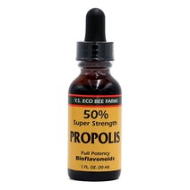 YS Eco Bee Farms 50% 슈퍼 스트렝스 프로폴리스 액상 원액 스포이드 30 ml, 30ml, 1개