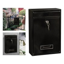우체국 통 우체통 소원수리함 반송함 우편수취함 우편통 고충처리함 우체함 우편함 wall mount post mail rainproof lockable mail box 2 앞문, 검은색