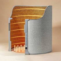 책상 발난로 파티션 히터 전기 히팅 패드 다리 온열기, 그레이 (타이머+온도조절)