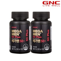 [지앤씨] [GNC] 메가맨 멀티비타민 50+ (60정) 30일분 x2개 / 총 2개월분, 상세 설명 참조, 상세 설명 참조