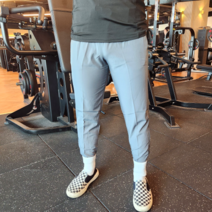 티브로 남성 일자 스판 편한 트레이닝 바지 짐웨어