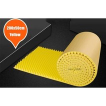 50x200cm 어쿠스틱 폼 자체 접착 계란 방음 패널 고밀도 스튜디오 KTV 사무실 벽 패널 2/3.5cm 두께 1 개 자취방 방음 소음 방지 옆집소리 자취방 방음 소음 방지, 노란색, 3.5cm