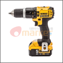 디월트 오마켓 충전햄머드릴DCD785P2 (18V )-5.0Ah-2pack 충전드릴.드라이버 전동공구, 단일 수량