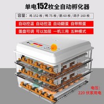 부화기 입문용 2021년 신상품 조류 자동 부화 병아리 계란부화기 36란 실험, 30. 계란부화기 152란