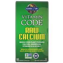 Garden of Life Vitamin Code RAW Calcium 베지 캡슐 60정, 60 개
