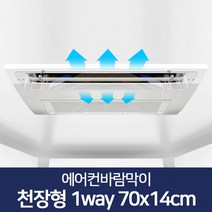 생활잡화특이한물건 에어컨바람막이 천장형 에어가이드 날개 생활잡화특이한물건, 1개, 에어컨바람막이 천장형 1way 70x14cm