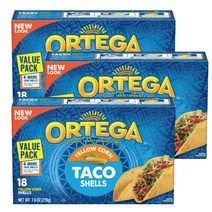 [3개] 미국 오르테가 옐로우 콘 타코 쉘 18개