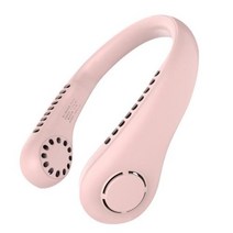 휴대용 블레이드리스 목걸이 선풍기 USB 충전식 Leafless 미니 공기 냉각 팬 에어컨 웨어러블 넥밴드, 03 pink, pink