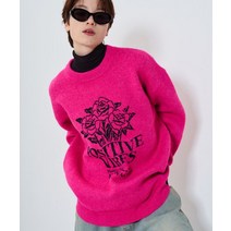 슬로우애시드 SLOW ACID 플라워즈 풀오버 니트 [체리핑크] FLOWERS PULLOVER KNIT [CHERRY PINK] SL22WT-KN1-PK 145940
