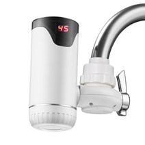 전기 순간 온수기 야외 화장실 3000W Electric Kitchen Water Tap Instant Hot Faucet Cold Heating Tankle, 01 WHITE_02 220V 플러그