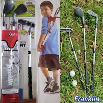 프랭클린 어린이 골프채 장난감 세트 길이조절 길이조정 주니어 연습용 골프놀이 골프클럽 장난감골프채 셋트, 프랭클린 길이조정 골프채 장난감 세트