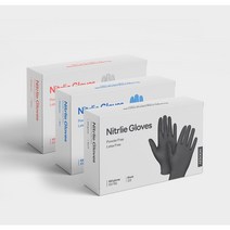 애순 니트릴 장갑 100매 라텍스 알러지 프리 S M L 블루 블랙 화이트, 중(M), 100개