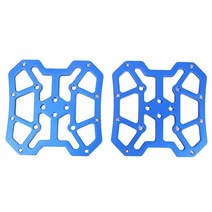 MTB 자전거 알루미늄 합금 자동 잠금 페달 클릿 걸쇠 시마노 SPD 2 개, 4) 파란