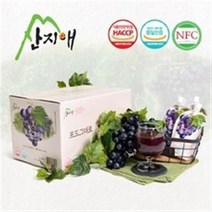 산지애 포도원액주스 30팩 포도즙 100% 착즙 NFC, 120ml, 90팩