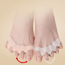 [A3편한세상] 100% 실리콘 발가락 교정기 무지외반증 교정 엄지발가락, 1개