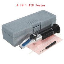 공기질 측정기 새집 ATC 4In 1 굴절계 부동액 냉각수 테스터 Adblue 엔진 유체 프로필렌 에틸렌 글리콜 감지기 자동차 청소 배터리 테스트