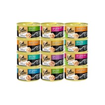 쉬바 고양이간식 캔 85g, 참치와 도미