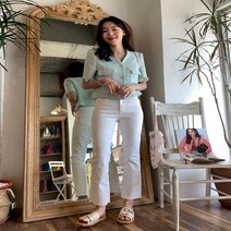 베이직 면 스판 세미부츠 팬츠