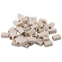 50pcs 네트워크 이더넷 LAN 케이블 조이너 양측 8 핀 커플러 커넥터 RJ45 컴퓨터 네트워크 연결 어댑터, 하나, 보여진 바와 같이