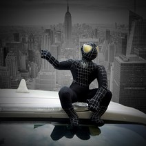 케이모던스 차량용 인형 악세사리 스파이더맨 블랙 소형, 1개