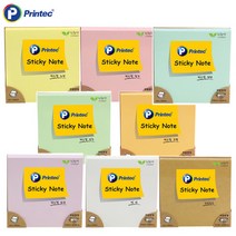 프린텍 파스텔 스티키노트 7676 포스트잇 접착노트 패드, 8.크라프트, 개