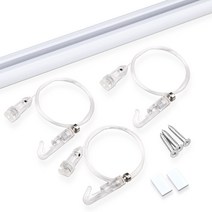 철물백화점 레일걸이 세트 1m + 투명 스타 액자걸이 3p + 기본 나사못 3p + 마감캡 좌우 세트 설치면 목재, 설치면 목재(기본 나사못)