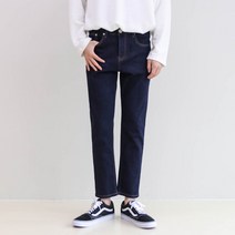모룸 남자 진청 블랙 셀비지 테이퍼드 생지데님 청바지 2컬러 M1544