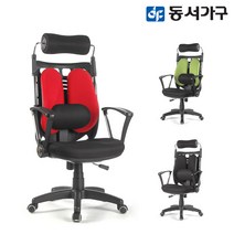 동서가구 요추 올 메쉬 헤더형 오피스 사무실 사무용 의자 체어 DF626103, 레드투톤