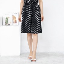 모슬린 엄마옷 도트 밴딩 반바지 EPN305021 마담 미시옷 중년여성의류 빅사이즈 50대 60대여성옷