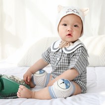 푹신한 걸음마 애기 무릎 보호 대 출산선물 돌선물, 색상, 무릎보호대 오렌지