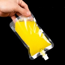 달자샵 10+10 다용도 각종 음료 소스 보관 파우치 튼튼 투명 캡 주스팩, 250ml, 10Pcs+10Pcs