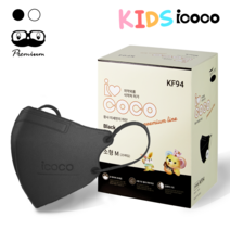 아이코코 황사방역용 마스크 KF94, 1개입, 50개, 블랙