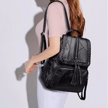 미니멀리즘 여성 배낭 PU 가죽 청 Bagpack 아름다운 패션 캐주얼 레이디 숄더 백