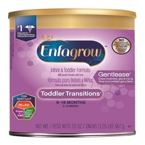 Enfamil Enfagrow Toddler Transitions Gentlease Formula 엔파그로우 토들러 트랜지션 분유 20oz(567g), 1세트