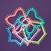 3DforYou 양말목공예용 신제품 추가 다양한 직조틀 모양/복지회관 학교 어린이집 유치원 교육 집콕취미 행복공예 교육키트 체험교육, 네잎크로버모양