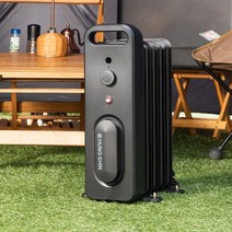 흥신 국산 500W 에디션 캠핑 라디에이터 오르씨 ORRCY-21 (올블랙) 차박 전기히터 난로 난방 캠핑용품 캠핑장비 /가방미포함