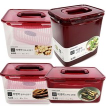 신선한 김치보관통 대형밀폐용기 2개 반찬통 미니용기, 김치통3.6L