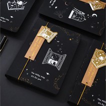 검정종이 무선 노트 꾸미기 수첩 공책 일기 사무용품 학용품 양장제본 줄노트 문구