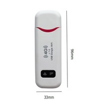 신형 휴대용 동글 와이파이 4G LTE 유심 라우터 카파이 차량용 무선 모뎀 스틱 카드, 흰색 빨간색