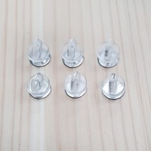 생활애 마스크가드 고정핀 6P 뱃지 압정 클립 투명, 어린이~성인, 마스크가드/지지대/고정핀