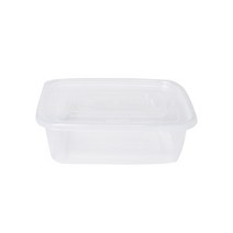 부원KH 사출 직사각 투명 밀폐용기 25개 사출용기 일회용기 도시락용기 반찬용기 포장용기