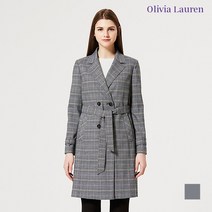 [올리비아로렌] 더블여밈 체크 바바리_VOCEBVS1221