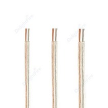 전기 커넥터 전기선 2 핀 스피커 와이어 22awg 20awg 18awg 투명 PVC 주석 도금 베어 구리 코드 와이어 자동차 배선 프로젝트용 오디오 케이블, gold and silver_3m | 28AWG 0.1
