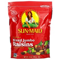 Sun Maid 썬메이드 캘리포니아산 믹스 점보 건포도 340g(12oz) 가정용 해외식료품