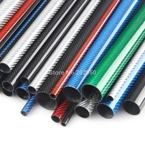 카본파이프 컬러 탄소 섬유 튜브 3k 광택 표면 외경 6mm 8mm 10mm 12mm 16mm 18mm 20mm 길이 500mm 녹색 파란색 빨간색 은색 주황색, 2pcs 20x18mm 오렌지, 2pcs 20x18mm 오렌지