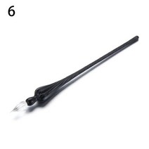 안전한 패키지 빈티지 유리 딥 펜 홀더 서명 필링 잉크 만년필 수제 1 개, A6