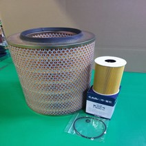 현대 메가5톤트럭 필터2종 셋트 (에어필터+오일필터), 기본